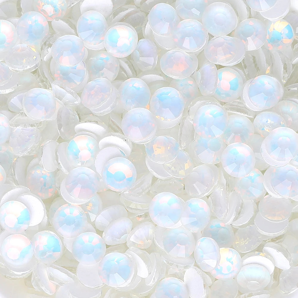 QIYI Mocha Opal Series Bright Shining Colors High Quality Glass Loose Rhinestones Grade AAAAAA 12 Facets for Garment Decoration