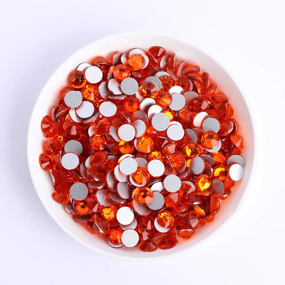Ss5-ss20 High Quality Customization Flat Back Crystal  Non Hot Fix Rhinestone,Factory Direct Sale Flat Back Rhinestone for Dress