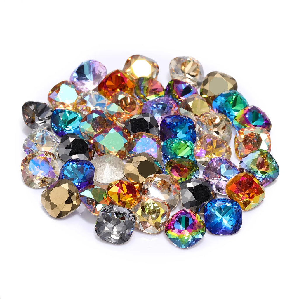 2024 Top Selling Product Popular Design Eco-friendly Materials K9 Glass High Quality Long-lasting Durability Point Back Stones