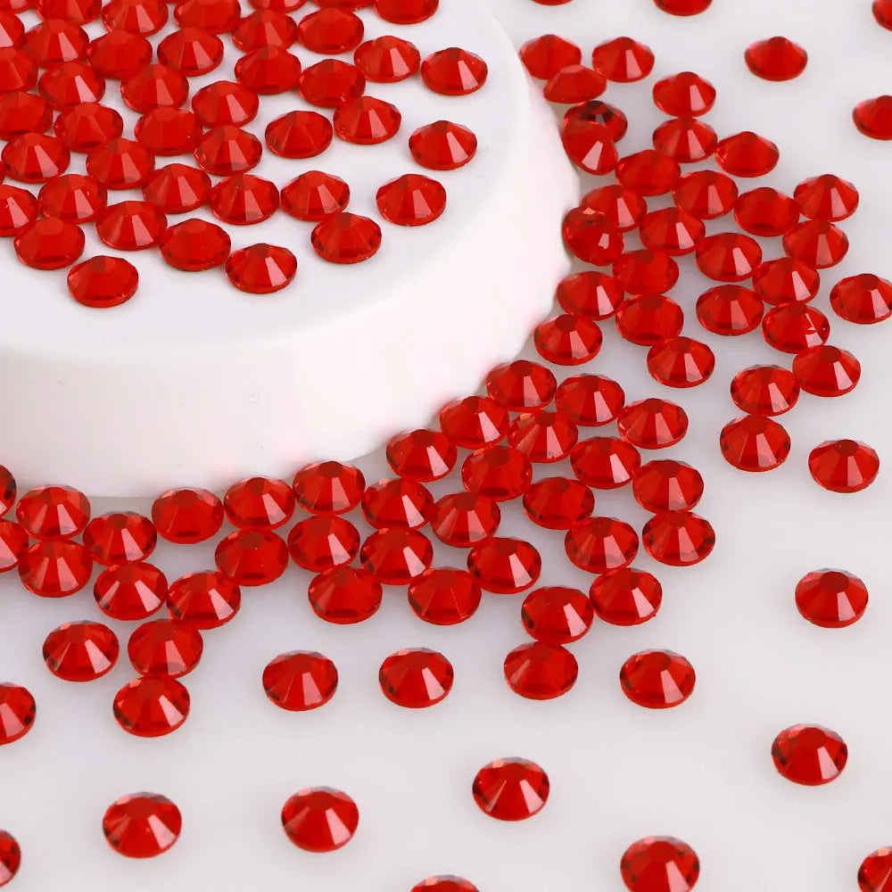 Factory Wholesale Over 200 Colors German Intensive Glue Hotfix Stone SS20 Glass Crystal AB Hot Fix Rhinestones for Wedding Dress