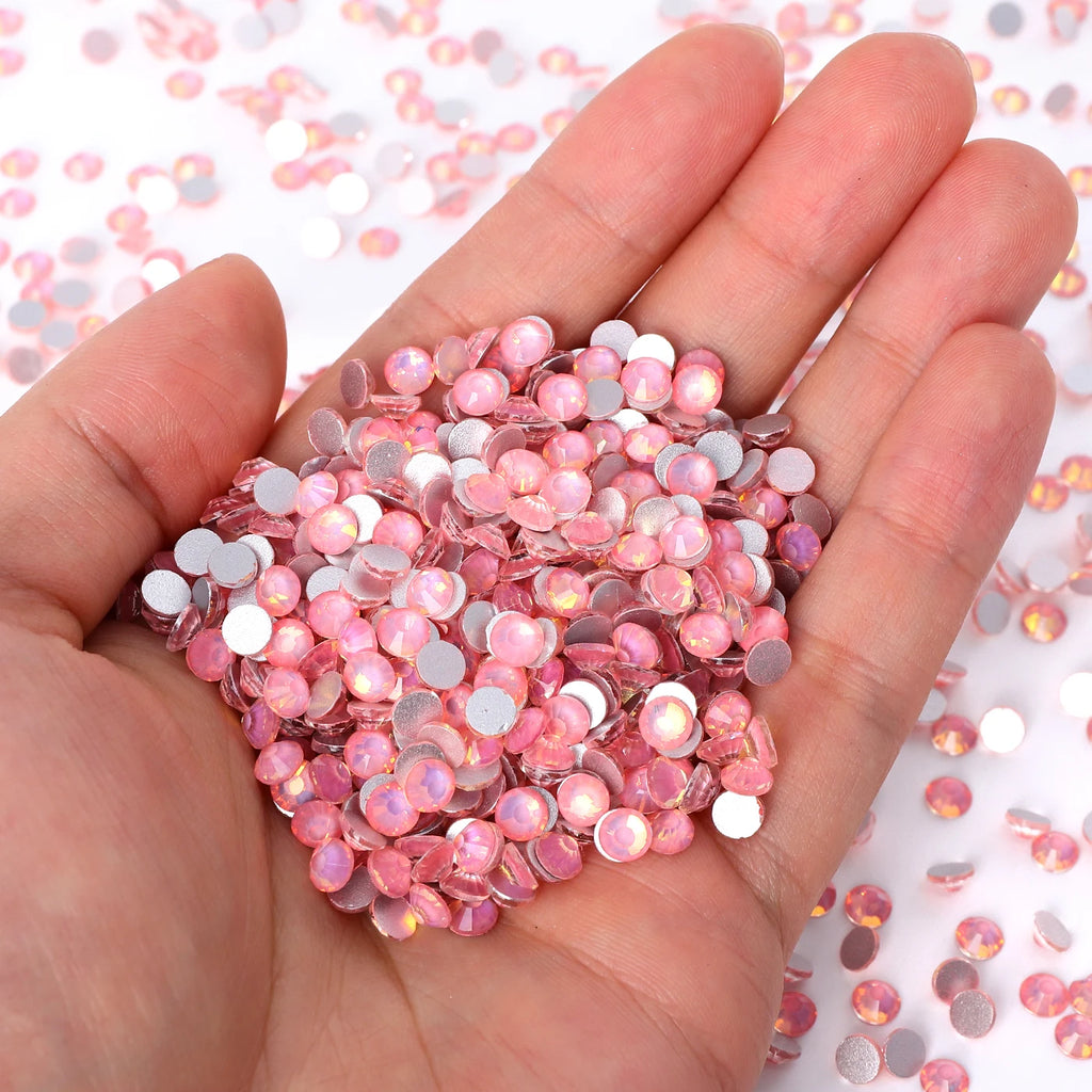 Flashing Colors New Design Wholesale Rhinestone Non Hotfix Flat Back Crystal Glass  for DIY Nail Clothing