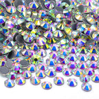 Wholesale Crystal and Crystal AB SS3-SS30 Hot Fix High Quality Glass Crystal Bright Shining Rhinestones for Garment Decoration