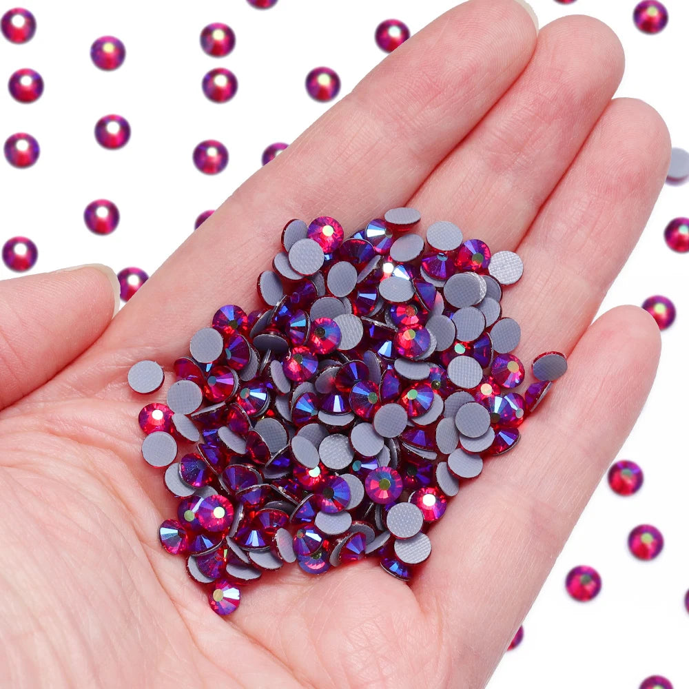 Hotfix Glass 60+Colors Rhinestone Crystal AB High Quality Rhinestones Bulk Crystals Stones Garment Accessories for Clothing