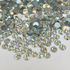 Top Selling Aurora Borealis Sliver Base Flat Back Rhinestones Bulk Glitter Nail Art Rhinestone Charms for Jewelry Making