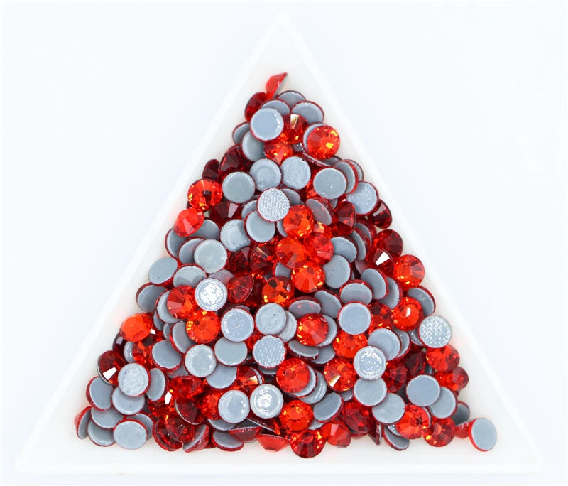 All Sizes 40Colors Crystal AB Hotfix Rhinestones,Glass Strass Hotfix Iron On Rhinestones For Nail Art Sewing & Fabric Decoretion