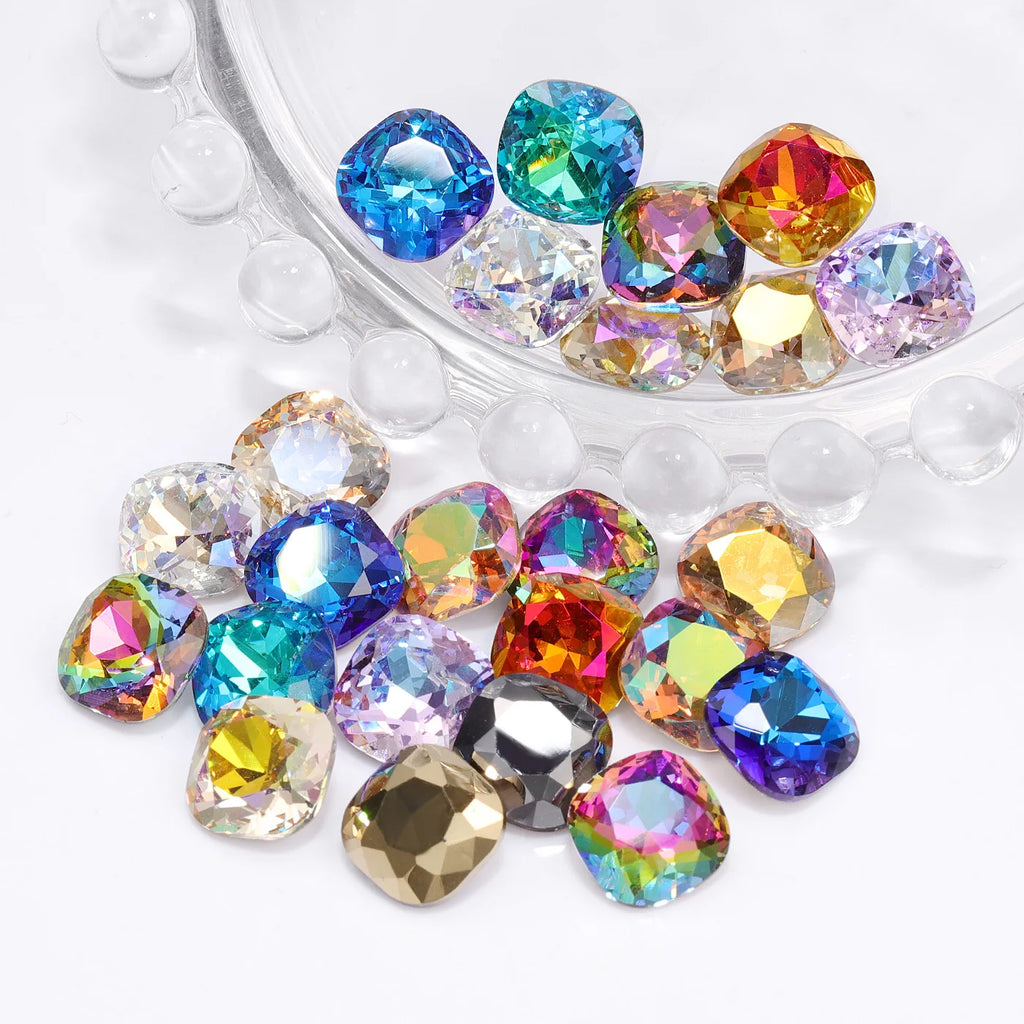 2024 Top Selling Product Popular Design Eco-friendly Materials K9 Glass High Quality Long-lasting Durability Point Back Stones