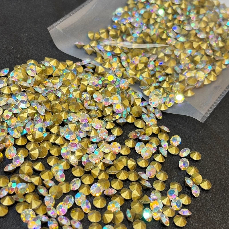SS28 Round Glass Crystal Loose Rhinestones in Bulk for Bags and Clothing Decoration Rhinestone