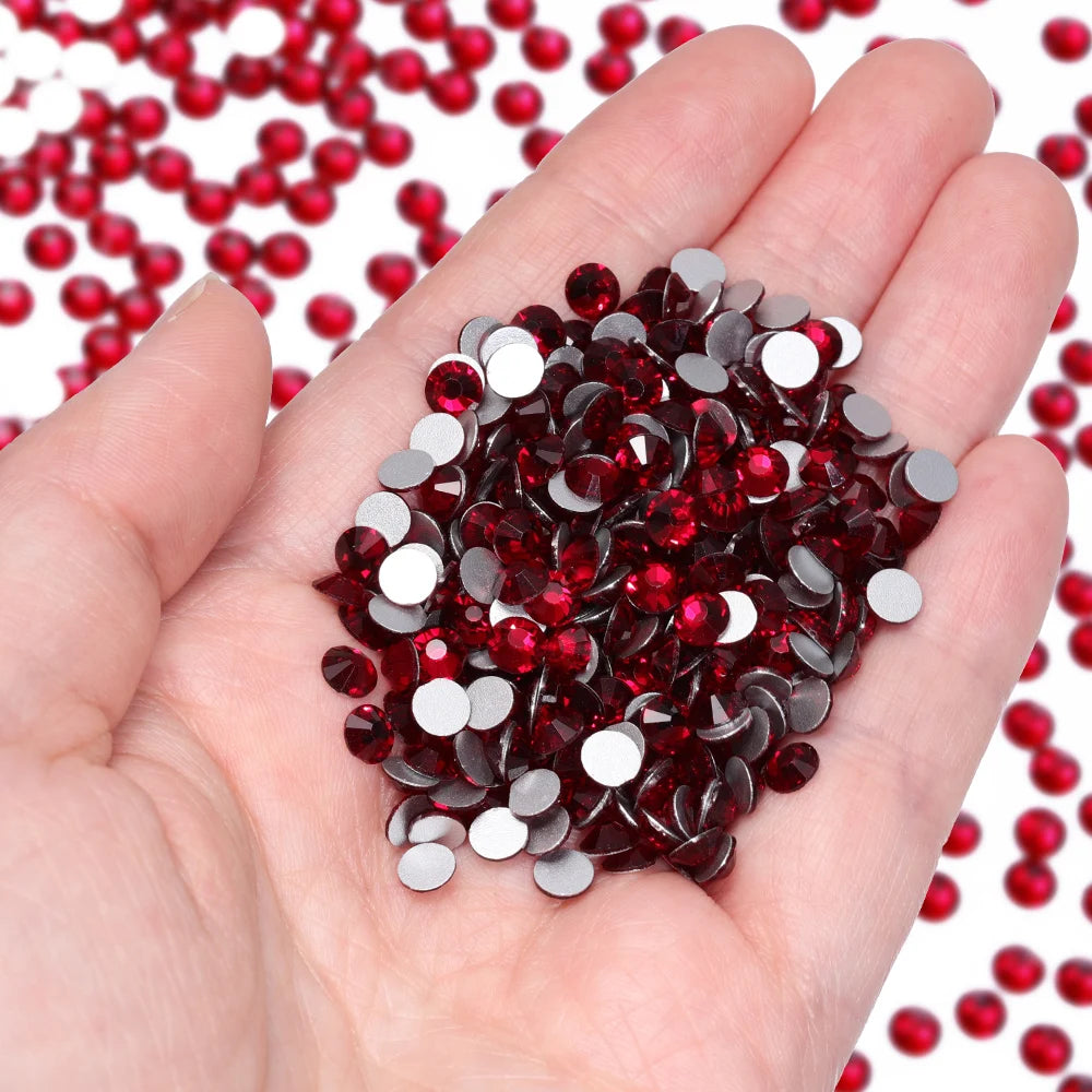 Wholesale 14400pcs/bag Non Hotfix Rhinestones SS6-SS30 Glass Crystal Flatback Regular Cut Rhinestones for Nails Art