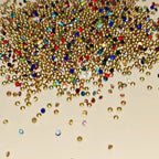 Factory Wholesale 3D Round Sharp Bottom Crystal Diamond Rhinestone Glass Nail Art Rhinestones for Shoes Garments Bags Hats