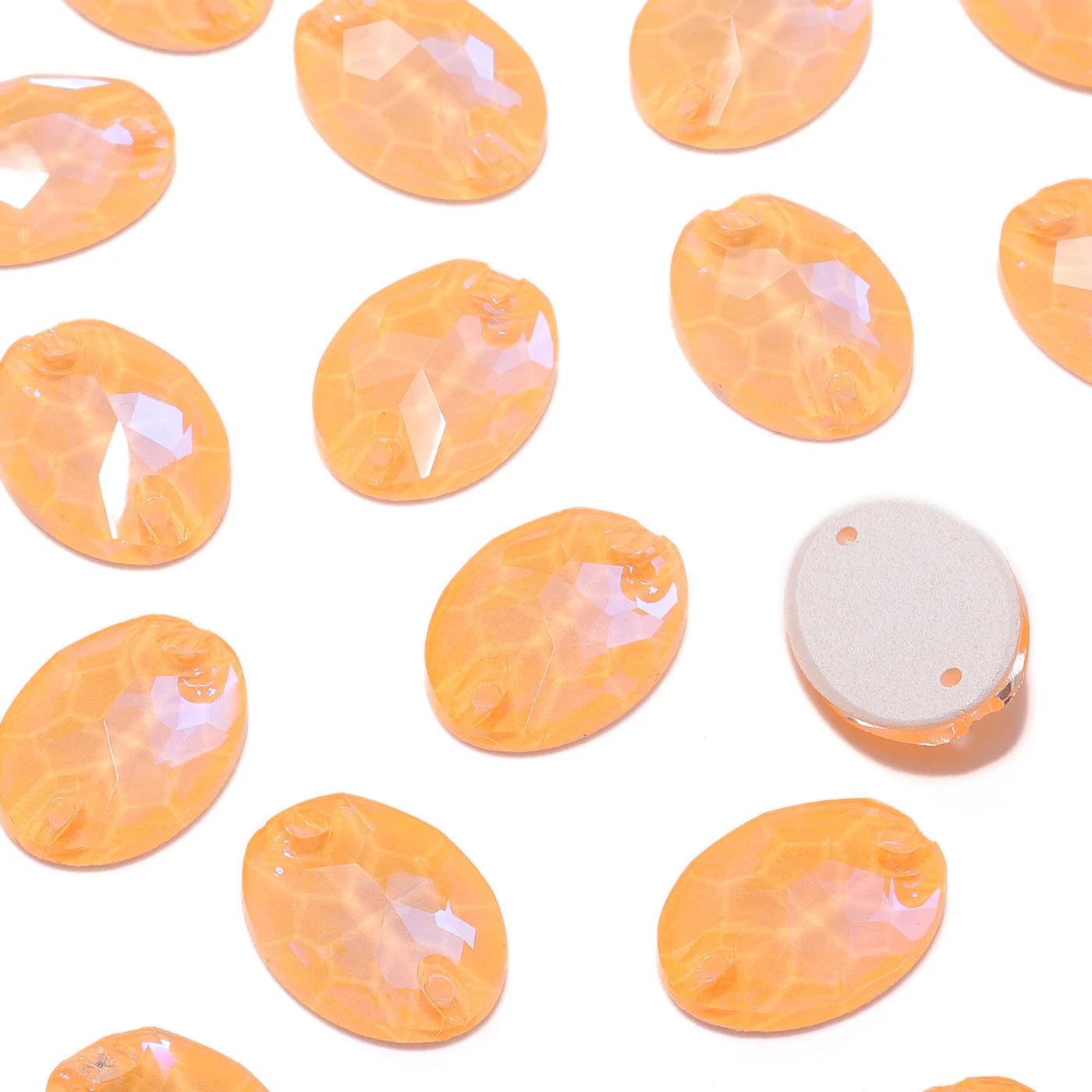 QIYI Oval Crystal Sew-on Rhinestones Flat Back K9 Glass Sew on Stones Garment Beads Clothing Sewing Accessories