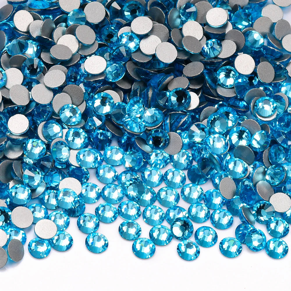 Newest Glass Rhinestones Non HotFix Flatback Rhinestones Bling Shine Bright Bulk Cup Rhinestone for Clothing Accessories