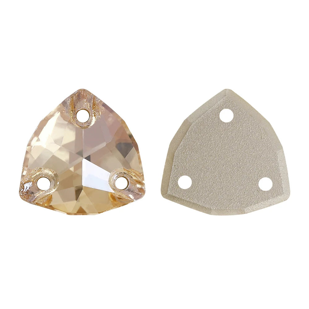 QIYI Brand New Product Explosion 55+ Colors 12*12mm/16*16mm/22*22mm High Quality Glass Sew-On Rhinestones (3272)