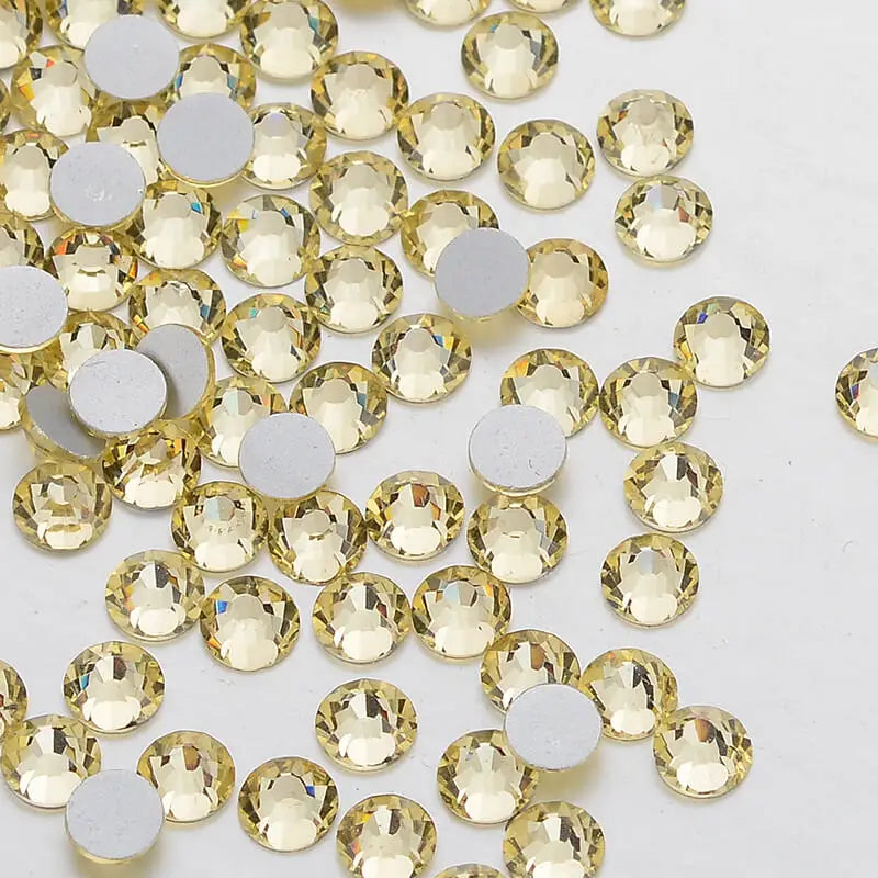 QIYI Wholesale SS4 Nail Art Crystal Rhinestones Bulk Glass Rhinestones Flat Back Non Hotfix Loose Gemstone for Rhinestone Hoodie