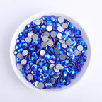 QIYI Wholesale Top Quality Non Hot Fix Strass Nail Stones Flatback Glass Crystal AB Rhinestone