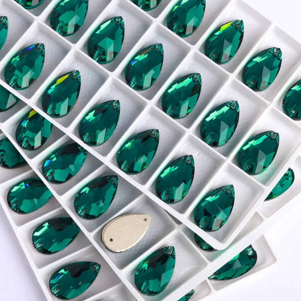 Wholesales Customize New Trend Drop  Shapes Colors Crystal Beads Sewing-On Rhinestones for Jewelry Clothes