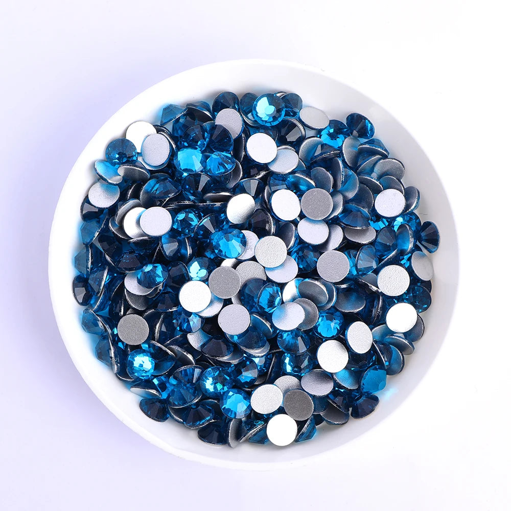 Ss5-ss20 High Quality Customization Flat Back Crystal  Non Hot Fix Rhinestone,Factory Direct Sale Flat Back Rhinestone for Dress