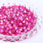 QIYI Wholesale Rhinestone Bulk Glitter Bling Diamond Mocha Opal Non Hotfix Glass Rhinestones Trimmings for Nail Crystals
