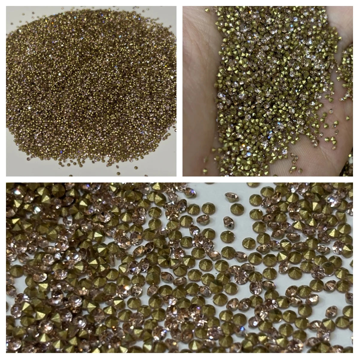 Wholesale SS4 Pointed Bottom Glass Rhinestone DIY Nail Decorations Accessories Crystal Diamond Chaton Rhinestones