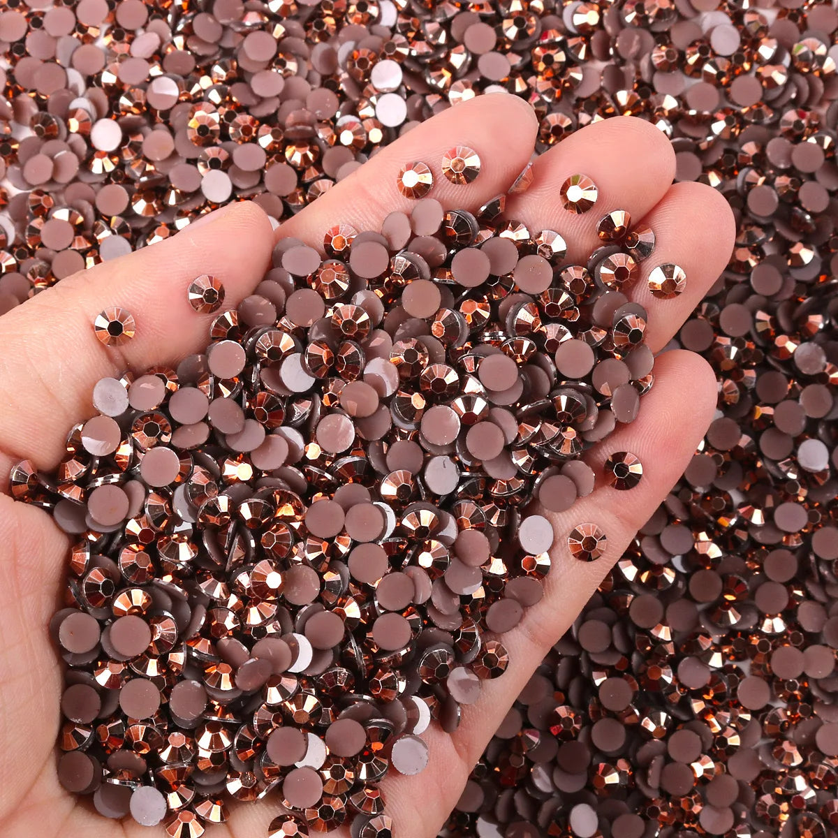 Hot Selling ABcolor 3mm Flat Back Crystal Rhinestone With Multiple Color Options, Circular Resin Rhinestone Nail Diamond Jewelry