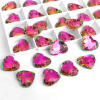 Wholesale Heart Sew on Rhinestone K9 Glass Crystal 3259 Heart Crystal AB Sew-on Stones and Crystals for Dress Decoration