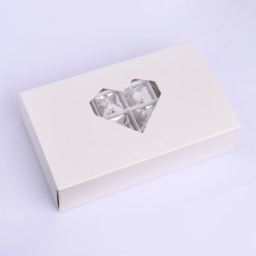 QIYI 3240 High Quality K9 Glass Crystal Rhinestones Glass Beads Triangle Sew-on Crystal Stones for Wedding Dress Bags Shoes
