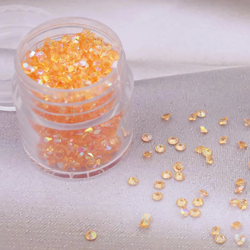 High Quality Bulk Fine Glass Epoxy Resin Nail Sequins Glitter Small Clothing Accessories Rhinestones Type