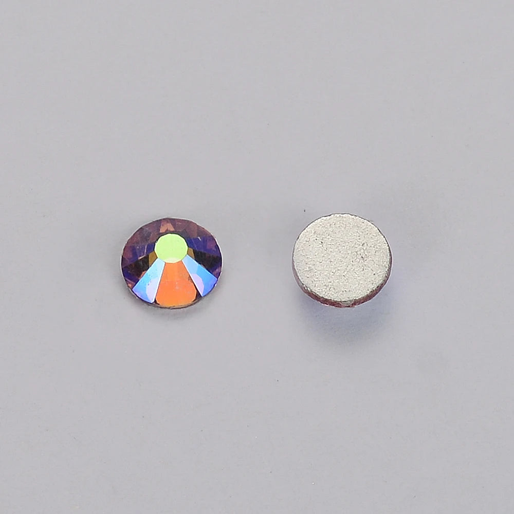 Popular Wholesale Flat Back Non Hot Fix Rhinestone Bling Nail Glitter Crystal AB Jelly Rhinestones Bulk for Nail Art Decoration