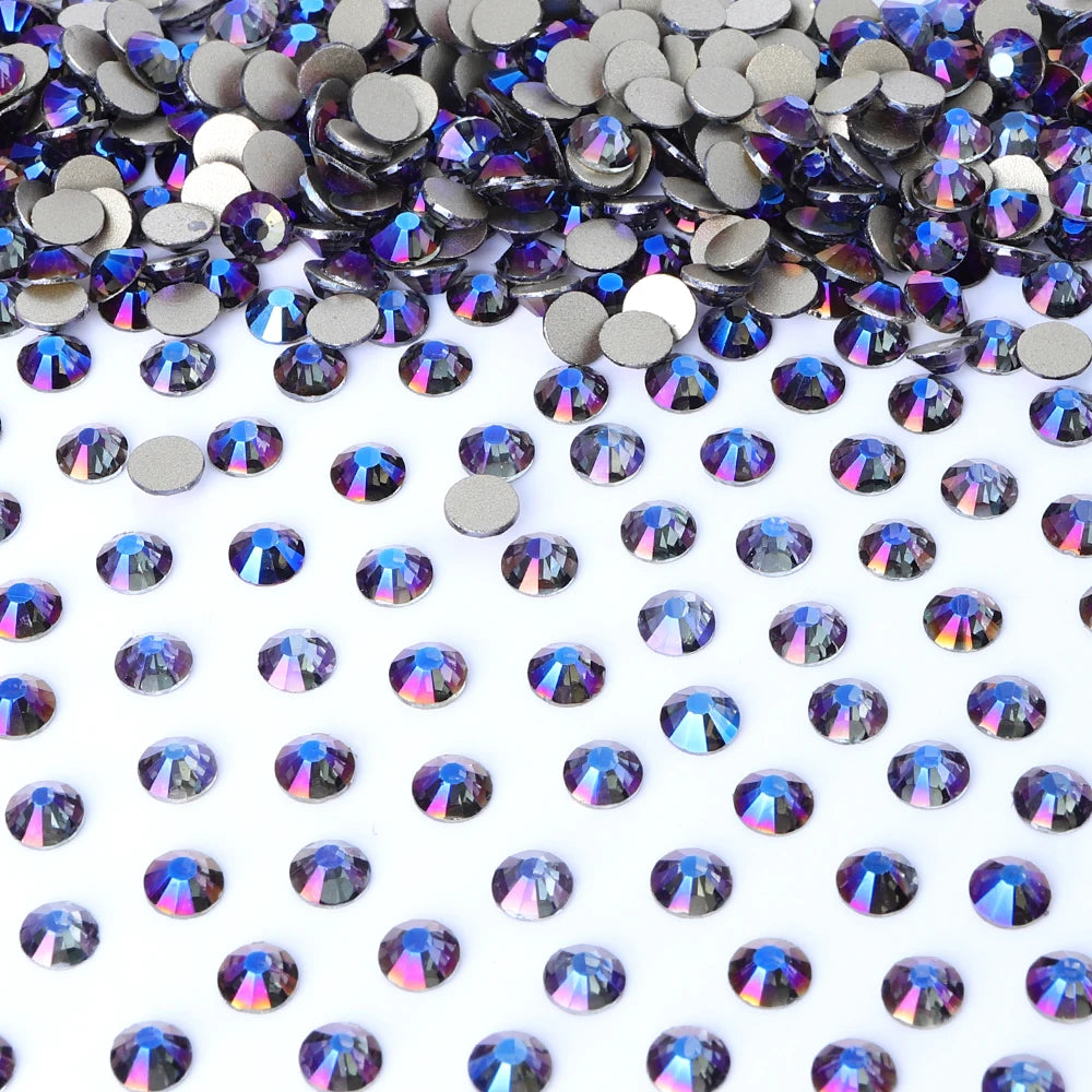 Wholesale 14400pcs Bulk Package Shining Rhinestones Glass AB Crystals Glue on Rhinestones for Car