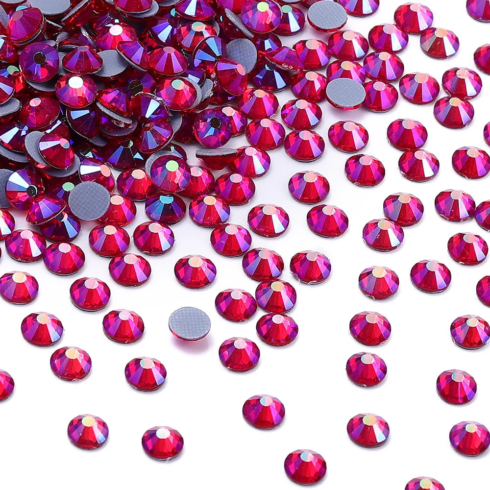 Hotfix Glass 60+Colors Rhinestone Crystal AB High Quality Rhinestones Bulk Crystals Stones Garment Accessories for Clothing