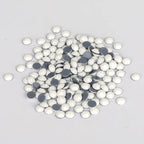 Wholesale White Porcelain Hot Fix Glass Rhinestone High Quality FlatBack Rhinestones SS4-SS30 for Garments and Art Decoration
