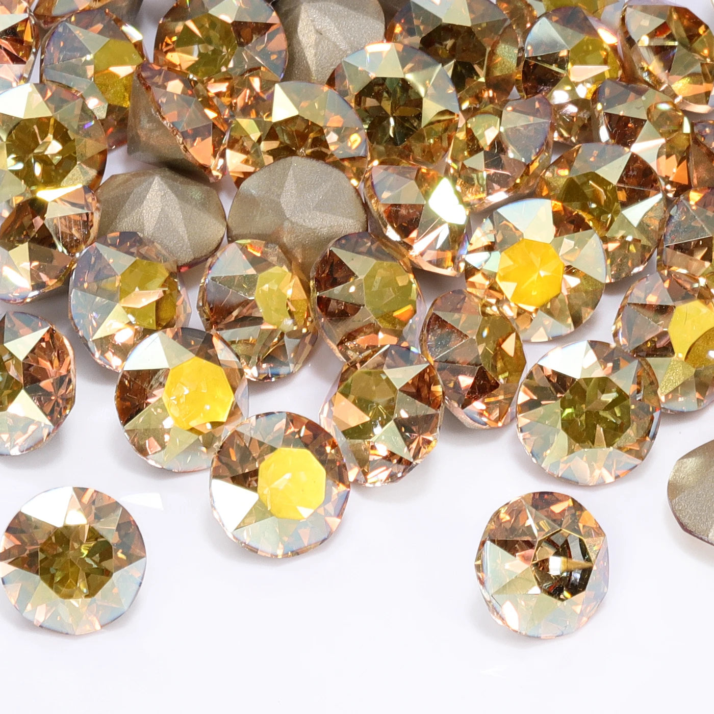 QIYI 2024 New Arrival Factory Wholesale AB Colors Grade AAAAAA Luxury K9 XIRIUS Chaton Pointback Rhinestone for Decoration Cloth
