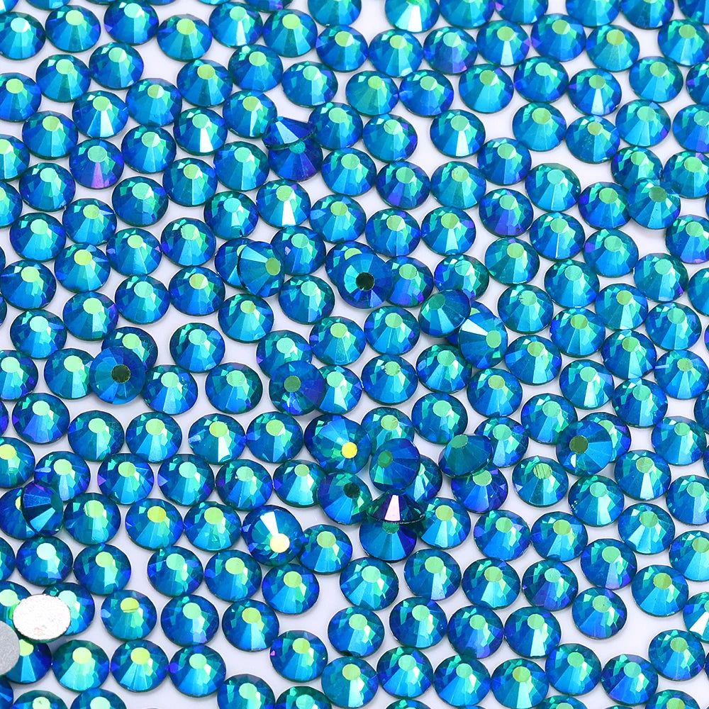 QIYI SS30-SS60 1001-1129 14400pcs Flat Back Non Hot Fix Durable Latest Fashion Popular Style Glass Crystal Rhinestones for Shoe