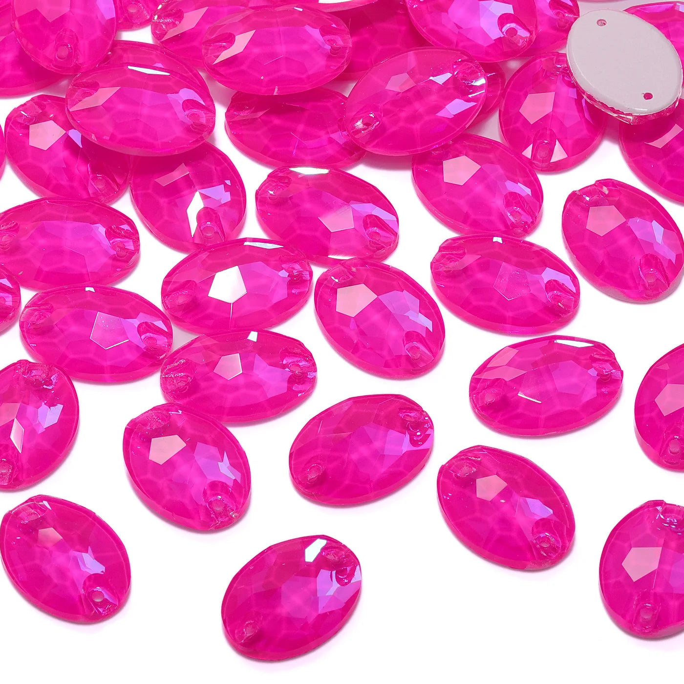 K9 High Quality Neon Fuchsia Series Sew on Glass Sewing Stone Crystal Rhinestones for Dancing Gament Decoration