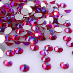 Golden Shadow Crystal Glass Nail Rhinestones Flatback Nail Crystal Stickers Round Glass Strass Diamond Crafts