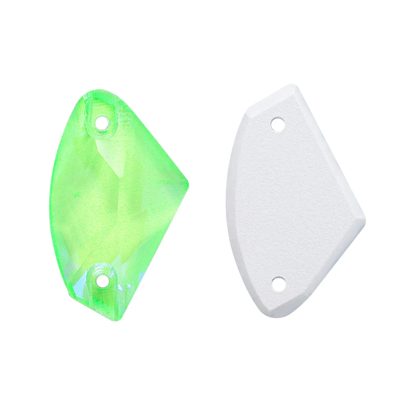 QIYI Neon Colors Galactic High Quality Sew-on Rhinestones Bulk Flatback 2 Holes Sewing  Rhinestone Bling for Jewelry Dress