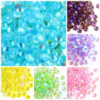 Crystals Nail Art Rhinestone Hot Selling Aurora Colors 1440PCS Rhinestones Flat Back Non Hotfix Glass 1 Bag Rhinestones Custom
