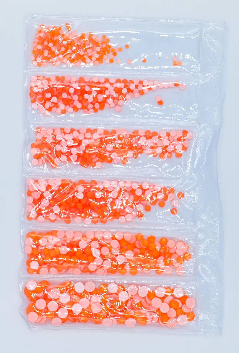 Fluorescent Luminous Mix SS6-SS20 Non Hotfix Neon Rhinestone Noctilucent Electric Nail Art Decorations