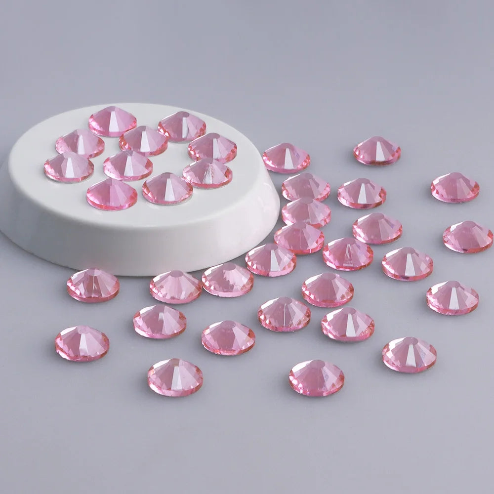 QIYI Factory Wholesale SS60 Flatback Rhinestones Bulk Non Hotfix Crystal Glass Rhinestone for Garment Nail Art