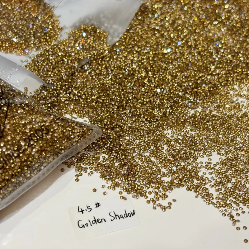 SS4.5 Golden Shadow Rhinestone Wholesale Point Back Glass Crystal Nail Art DIY Garment Accessories Rhinestone