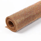 Wholesale 45*120cm Gold Mesh Rhinestones Sheet Aluminum Crystal AB Rhinestone  Fabric for Dress Garment