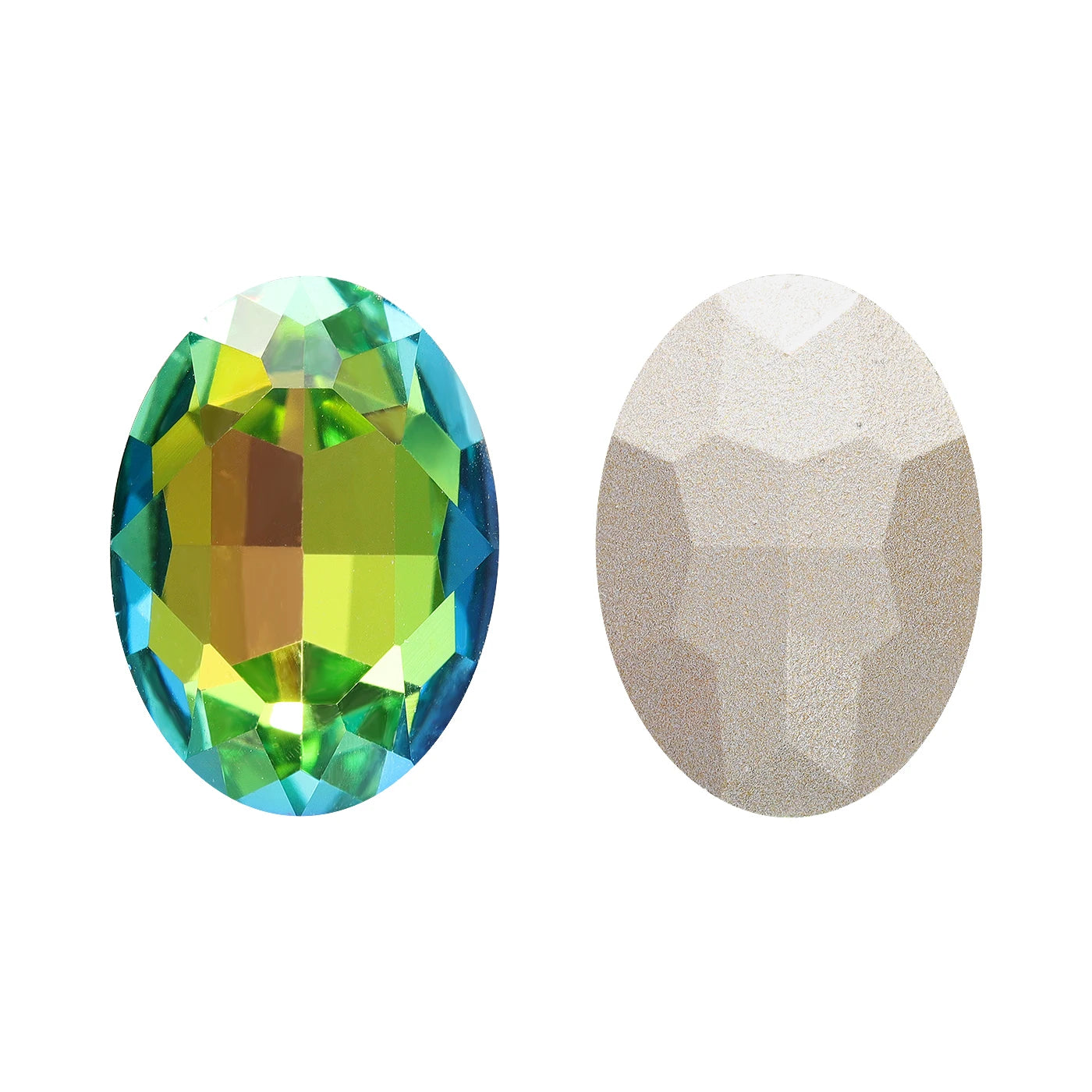 QIYI 2024  New Arrival Effect Factory Direct Wholesale Inviromental Friendly Oval Shape K9 Glass Stone for Clothing  Decoration