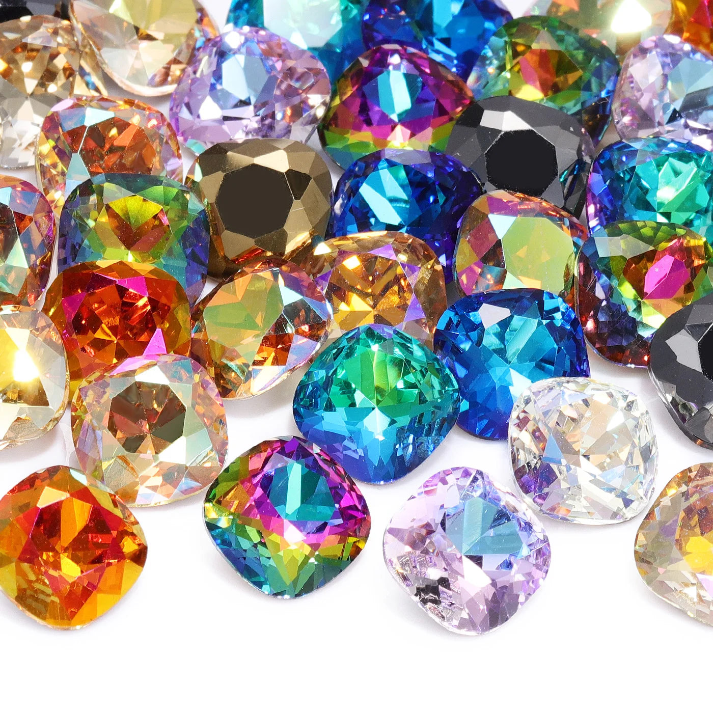 2024 Top Selling Product Popular Design Eco-friendly Materials K9 Glass High Quality Long-lasting Durability Point Back Stones