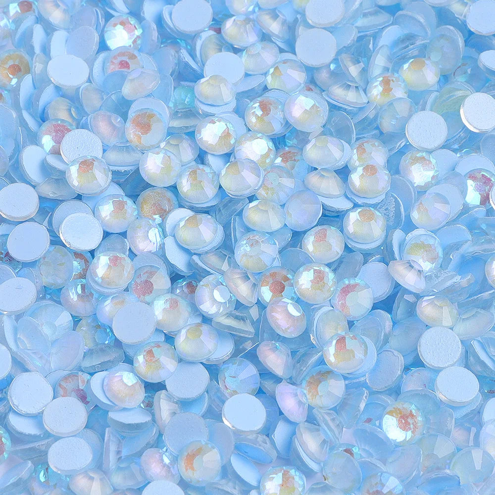 QIYI Wholesale Mocha Flat Back Non Hotfix Glitter Diamond Stone SS4-SS30 Bulk Rhinestones for Nail Charms