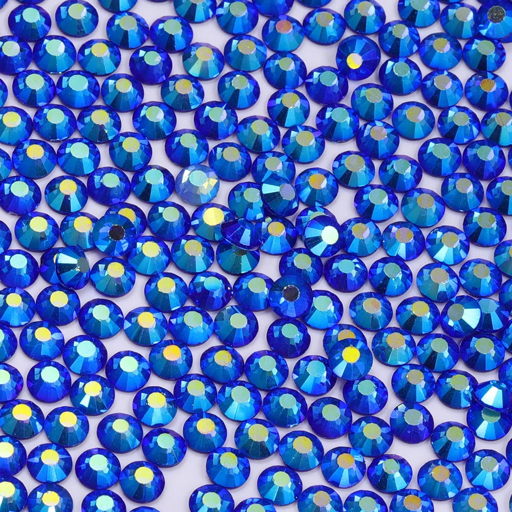 QIYI SS30-SS60 1001-1129 14400pcs Flat Back Non Hot Fix Durable Latest Fashion Popular Style Glass Crystal Rhinestones for Shoe