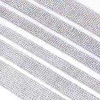QIYI Wholesale Rhinestone Tape Self Adhesive Rhinestones Trimming Bling Crystal Glass Sheets Roll Wrap Sticker for Tumbler
