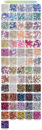 Wholesale 14400PCS Glitter Glass AB Crystals Nail Art Rhinestones Bulk  Rhinestone Diamond for DIY Garment Shoes
