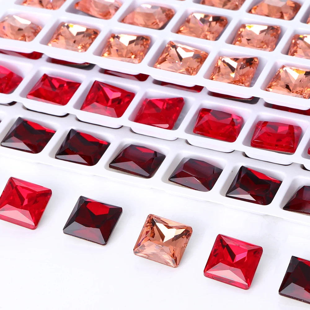 New Arrival Qiyi Brand High Quality Grade AAAAAA K9 Glass Point Back Rhinestone 12 Facets Eco-friendly Materials Factory