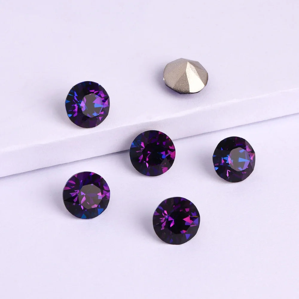 QIYI 2024 New Arrival Factory Wholesale AB Colors Grade AAAAAA Luxury K9 XIRIUS Chaton Pointback Rhinestone for Decoration Cloth