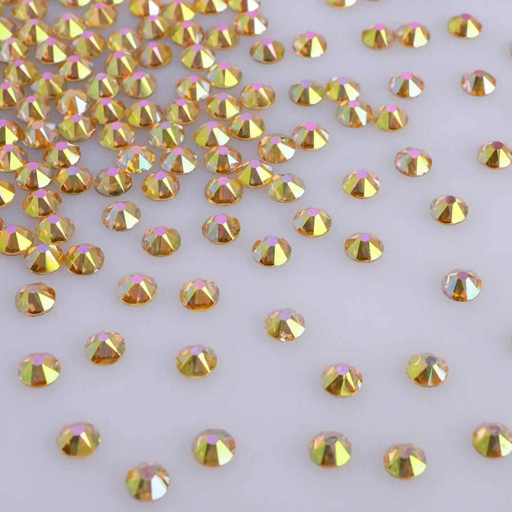 Sparkling Nail Art 2088 16 Cut 8 Big 8 Small Facets Glass Non Hot Fix Rhinestone for Rhinestone Shoes Sneaker