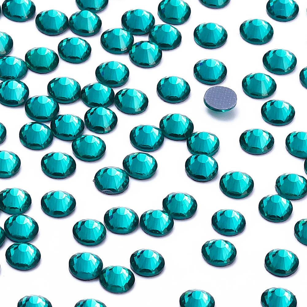 Whosale SS5-SS30 Flat Back Iron on Strass  30 Colors Transfer Rhinestone Flatback Hotfix Rhinestone  for Garment